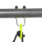 Conjunto de Baloiços Infantil com 2 Baloiços Baloiço Duplo e Estrutura de Aço para Crianças de 3 - 8 Anos 355x184x186 cm Verde