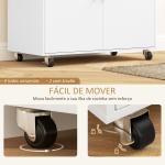 Ilha de Cozinha com Rodas com Lateral Dobrável Gaveta Suporte para Temperos e Prateleira Ajustável 106x42x87 cm Branco e Carvalho