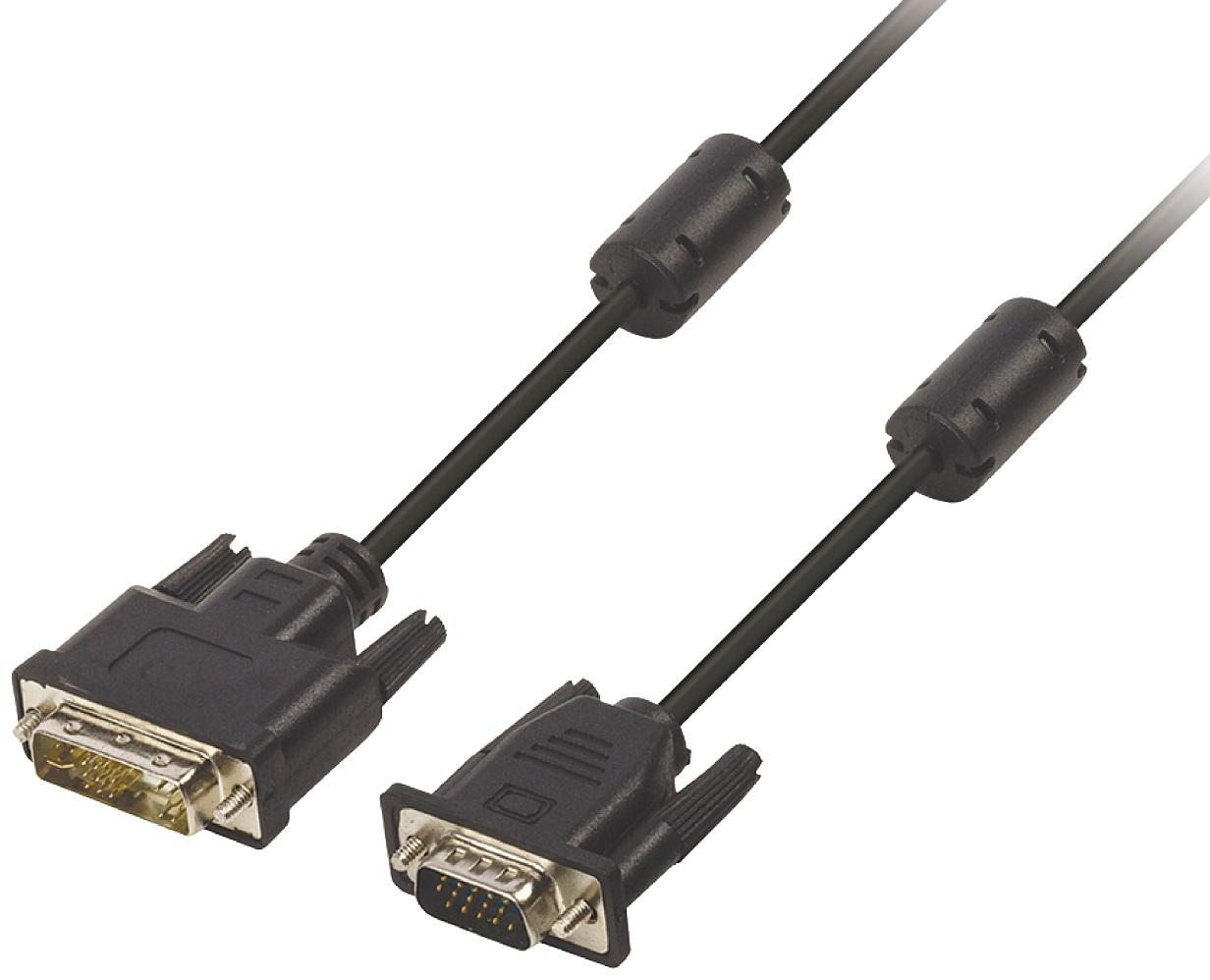 Cabo VGA Macho - DVI A Macho (2 mts)