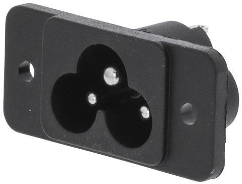 Ficha Painel Femea Tripolar (IEC - 320 - C6)
