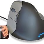 Rato Óptico Vertical VM4L 4 Left Hand (Branco/Cinza) - EVOLUENT
