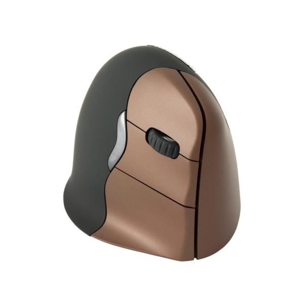 Rato Vertical Wireless Ótico 4 Right Small 2600DPI (Preto/Bronze) - EVOLUENT