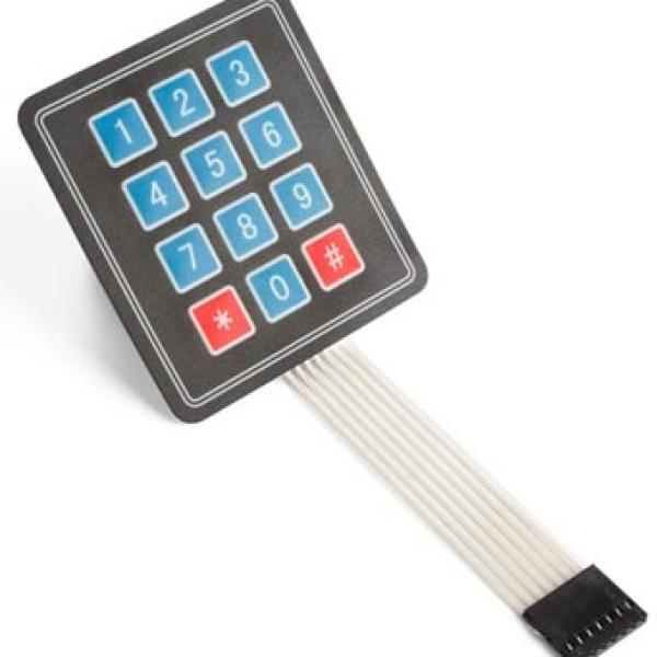 Teclado Matricial de Membrana 3x4 Compatível c/ Arduino - VELLEMAN WPI300