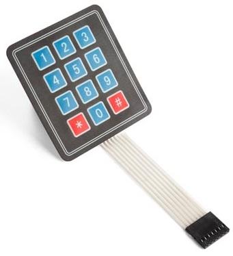 Teclado Matricial de Membrana 3x4 Compatível c/ Arduino - VELLEMAN WPI300