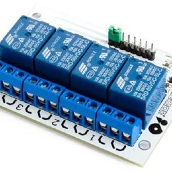 Módulo de 4 Relés Compatível c/ Arduino - VELLEMAN WPM400