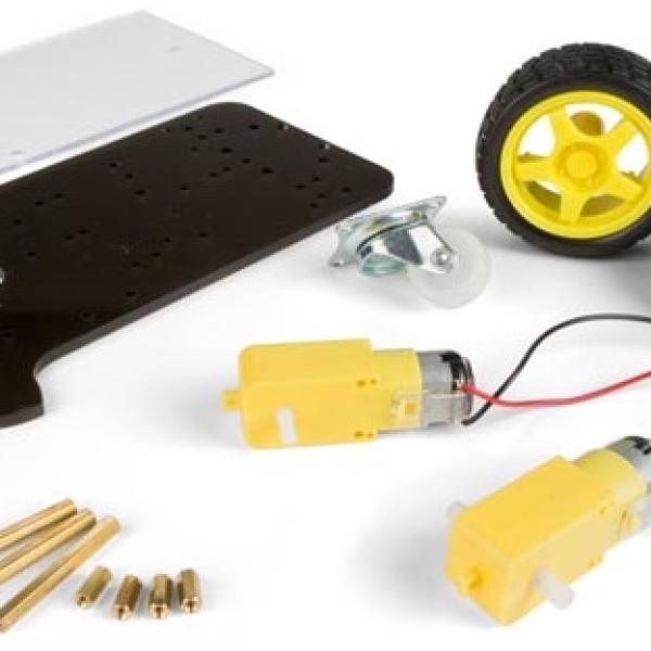Kit Robótica c/ Motor, Chassis e 2 Rodas Motrizes c/ Arduino - VELLEMAN