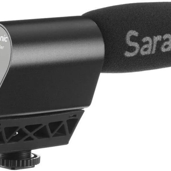 Microfone Condensador Shotgun Vmic Recorder (Preto) - SARAMONIC