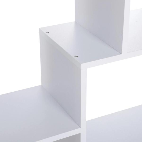 Estante Vertical Multifuncional com 8 Prateleiras Largas 70x24x178cm Branco