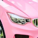 Carro Andador para Crianças de 18 - 36 Meses com Faróis Música Buzina Volante Compartimento de Armazenamento e Alça para Empurrar 63,5x28x36 Rosa