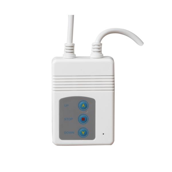 Ecrã de Projeção Elétrico 96 Polegadas com Comando à Distância Formato 1:1 para Interior e Exterior Branco