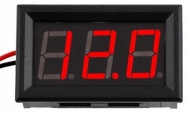 Voltimetro Digital LED Vermelho (3,5...30VDC)