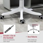 Cadeira de Escritório Giratória Função de Inclinação Altura Ajustável Ergonômica com Apoio de Braço Elevavel Carga 120 kg62,5x60x94 - 104 cm Rosa