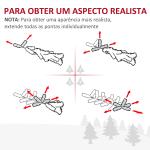 Árvore de Natal Artificial 180cm Ignífugo com 390 Ramos de PVC Decoração de Natal para Interiores Verde
