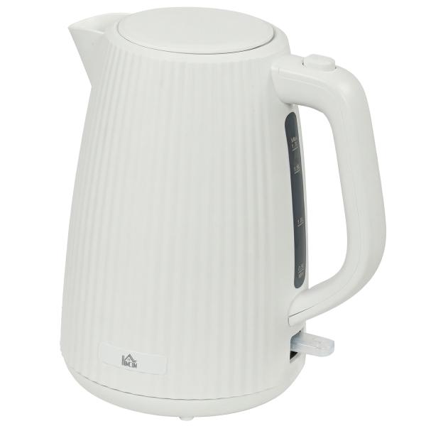Jarro Elétrico 1,7 L 2200 W com Filtro Anticalcário Removível Desligamento Automático Base Giratória 360° Creme