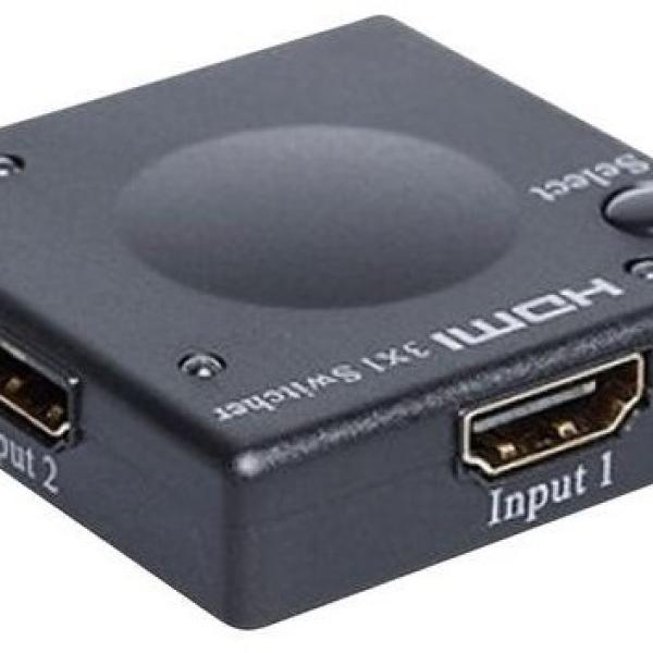 Distribuidor de Sinal HDMI 3 Entradas / 1 Saida
