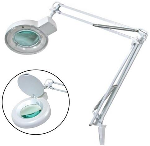 Candeeiro Bancada c/ Lupa 22W 8 Dioptrias - VELLEMAN