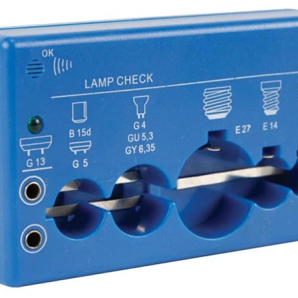 Testador de Lâmpadas G13,B15d/G5,G4/GU5.3/GY6.35,E27,E14,E10 - VELLEMAN