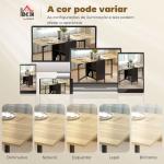 Mesa de Cozinha Dobrável com Arrumação Mesa de Refeição Compacta com 4 Prateleiras 169x60x75 cm Madeira e Preto