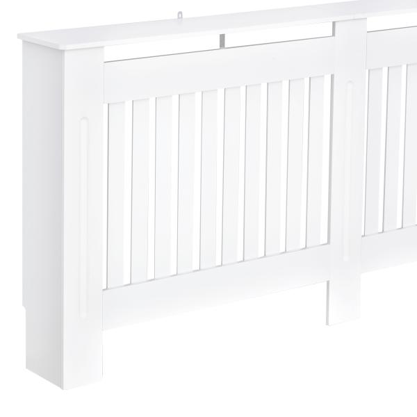 Cobertura Radiador Moderna de MDF com Prateleira Superior para Sala de Estar Dormitório Escritório 172x19x81 cm Branco