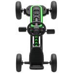 Kart Pedais Kart com Rodas Antiderrapantes de EVA Estrutura Metálica Carga 30 kg para Crianças de 2 - 5 Anos 85,5x49x57 cm Verde