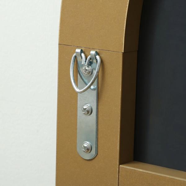 Espelho de Pé de Corpo Inteiro Arqueado 150x50 cm Independente Apoiável e de Parede Sem Moldura Dourado