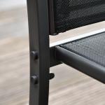 Conjunto de Móveis de Jardim Conjunto de 4 Peças com 2 Poltronas 1 Sofá de 2 Lugares e Mesa de Centro com Tampo de Vidro Preto
