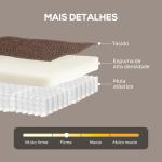 Poltrona Reclinável Manual Poltrona de Couro Sintético com Acolchoamento Espesso até 135º p84x85x104 cm Marrom
