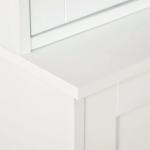 Vitrine para Sala de Estar Estante de Livros com 4 Portas e Prateleiras Superiores com Altura Ajustável Estilo Moderno Multiúso para Cozinha Escritório Dormitório 76x40x178,5 Branco