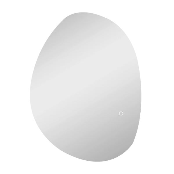 Espelho de Casa de Banho LED 3 Cores de Luz Brilho Regulável Função Anti - Embaciamento Função Memória IP44 70x50 cm Prata