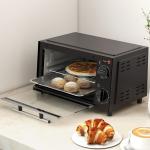 Mini Forno Elétrico 9L com Temperatura Ajustável até 230°C Temporizador 60 min e Bandeja para Assar 35x24,6x20 cm Preto