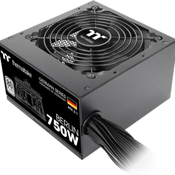 Fonte de Alimentação Berlin 750W 24 - pin ATX (Preto) - THERMALTAKE