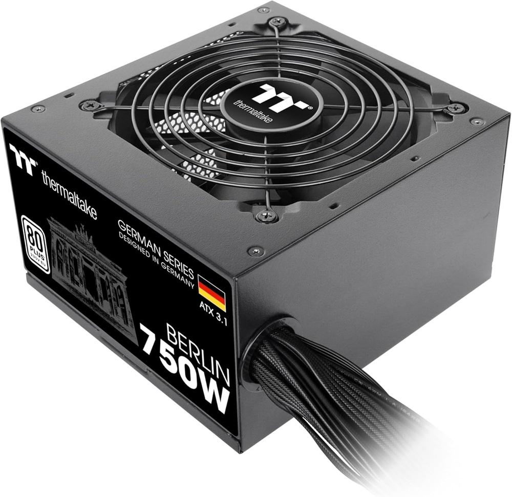 Fonte de Alimentação Berlin 750W 24 - pin ATX (Preto) - THERMALTAKE