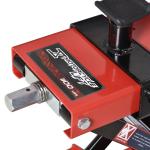 Plataforma Elevadora para Motocicletas com Altura Ajustável de 19 - 53cm Carga Máxima 500kg para Estacionar ou Reparar Oficina Garagem Preto e Vermelho