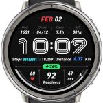 Smartwatch Amazfit Active 2 Round 44mm (Preto/Prateado)