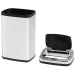 Balde de Lixo Inteligente de Aço Inoxidável 30L com Sensor Infravermelho de Abertura Automática 33x25x58 cm Prata e Preto