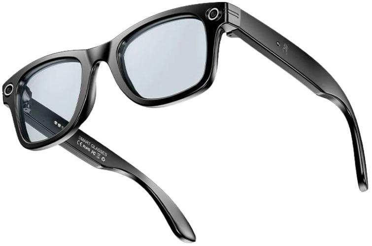 Óculos Inteligentes W600 c/ Câmara HD IP65 (Transparente/Preto)