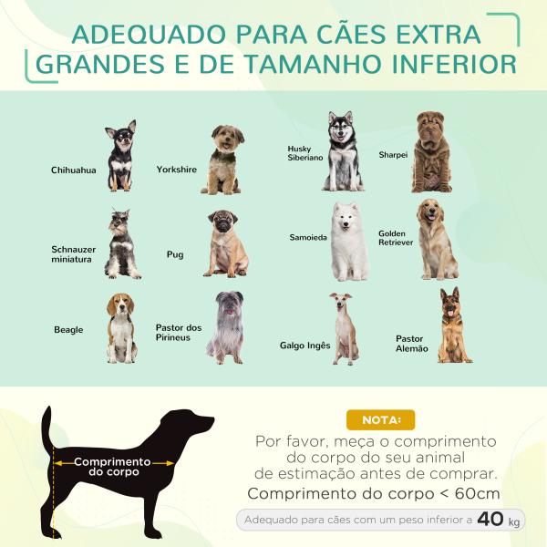 Cama Elevada para Cães e Gatos Cama Transpirável para Animais de Estimação com 130x90x20 cm Preto