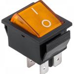 Interruptor Luminoso ON - OFF 16A/250V - Laranja