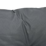 Conjunto de 2 Almofadas de Cadeira 50x98x8 cm Almofadas de Cadeira de Exterior para Jardim Terraço Varanda Cinza Escuro