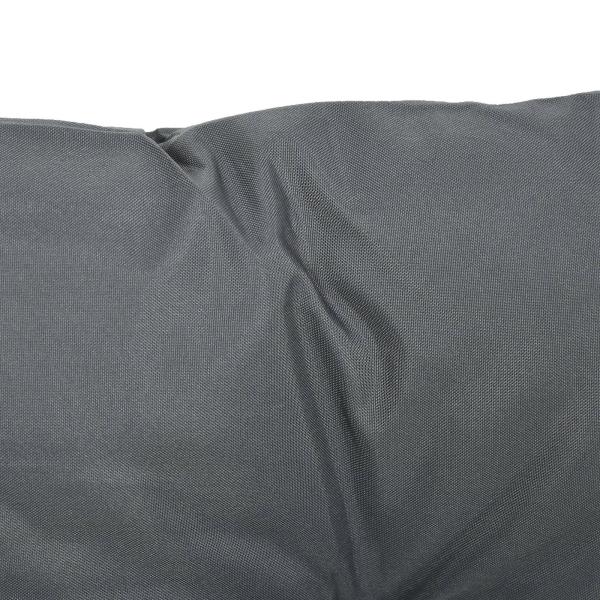 Conjunto de 2 Almofadas de Cadeira 50x98x8 cm Almofadas de Cadeira de Exterior para Jardim Terraço Varanda Cinza Escuro
