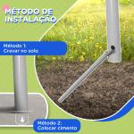 Baloiço para Crianças Baloiço Jardim com 1 Baloiço Simples 1 Planador e Anti - UV 255x160x180 cm Cinza e Verde