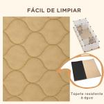 Cerca para Animais DIY com 20 Painéis e Esteira Parque para Pequenos Animais para Porquinhos - da - Índia e Ouriços 175x70x45 cm Branco