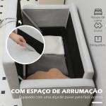 Sofá de 2 Lugares com Espaço de Armazenamento Pés de Madeira Encosto Capitonê 117x62x78 cm Cinzento Claro
