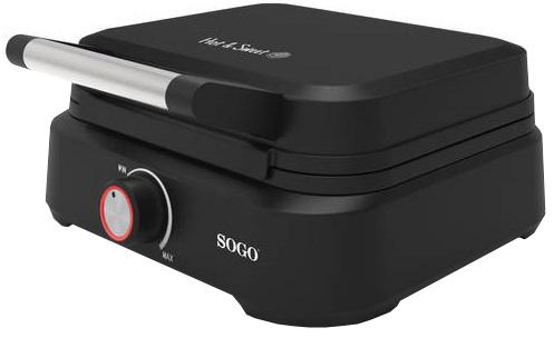 Máquina de Waffles 1500W (Preto) - SOGO