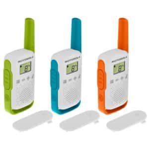 Walkie Talkie Motorola T42 - 16 Canais 4Km Branco Triplo (Recondicionado)