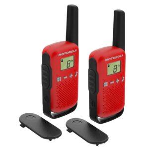 Walkie Talkie Motorola T42 - 16 Canais/5Km Vermelho - Recondicionado
