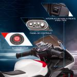 Mota Elétrica BMW HP4 pcom Música USB Velocidade 2,5km/h Avance e Retrocesso 82,5x42x54cm Vermelha