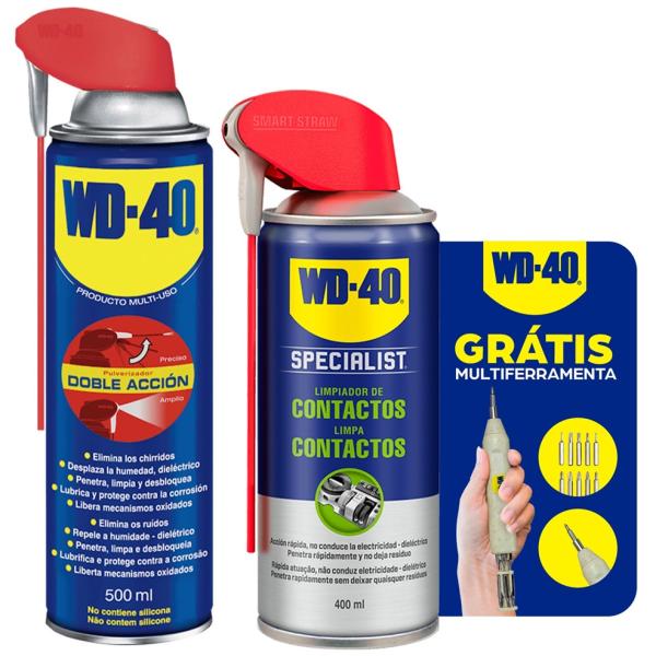 PACK ELETRICISTA (Produto Multi - Uso Dupla Ação Spray 500ml + Limpa Contactos 400ml)