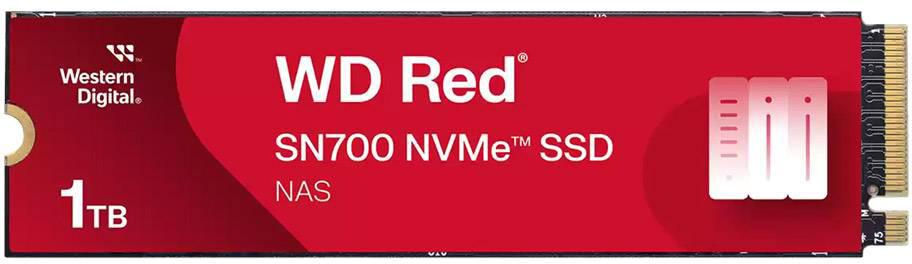 SSD M.2 2280 WD Red SN700 1TB NVMe PCIe Gen 3.0x4 - WESTERN DIGITAL