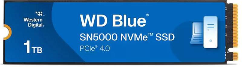 SSD M.2 2280 WD Blue SN5000 1TB TLC NVMe PCIe Gen 4.0x4 - WESTERN DIGITAL